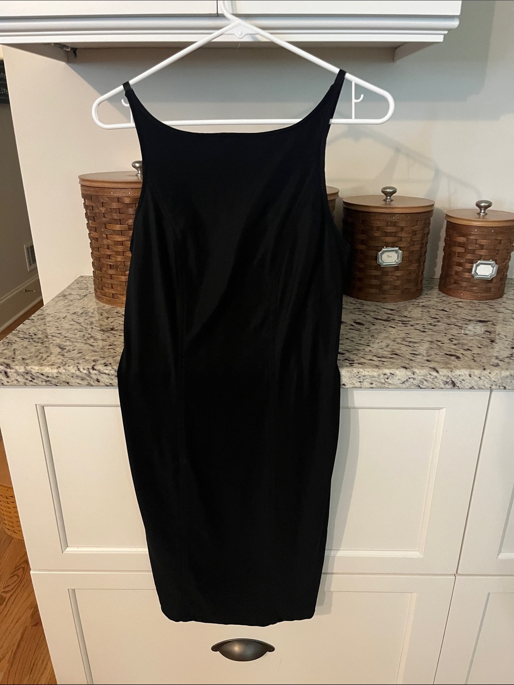 Express Black Sleeveless Midi Dress